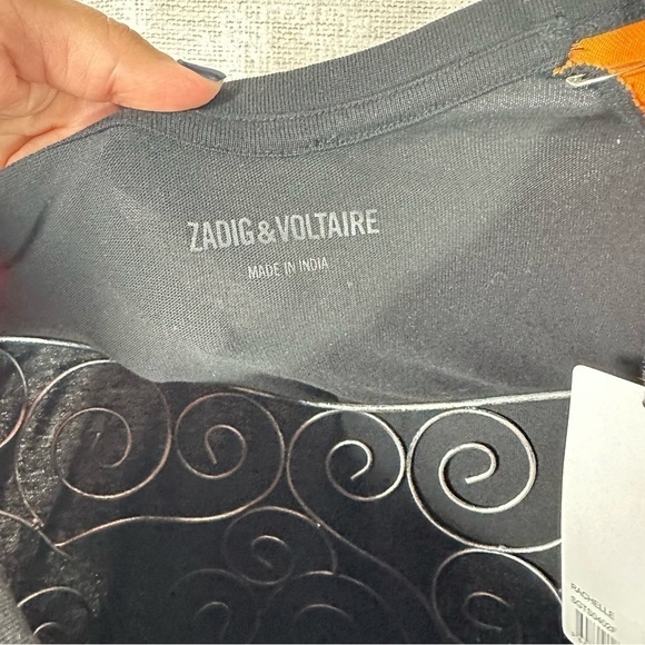 NWT Zadig & Voltaire Rachelle Paris 97 mini dress size XS - Picture 4 of 10